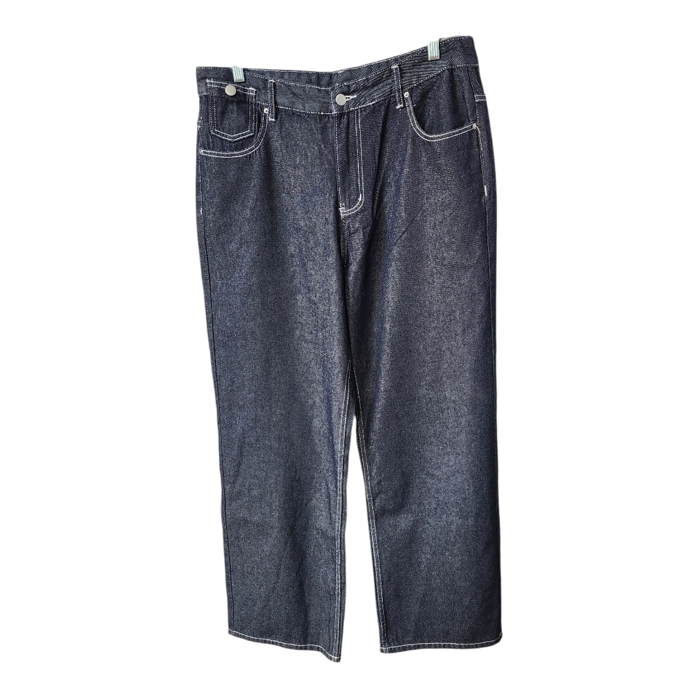Dark Blue Wide Leg Jeans XXL